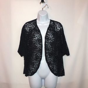 Torrid 0 black lace shawl